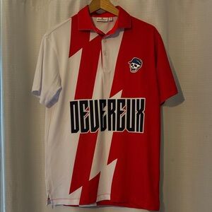 Devereux Men's golf Shirt skull apparel polo